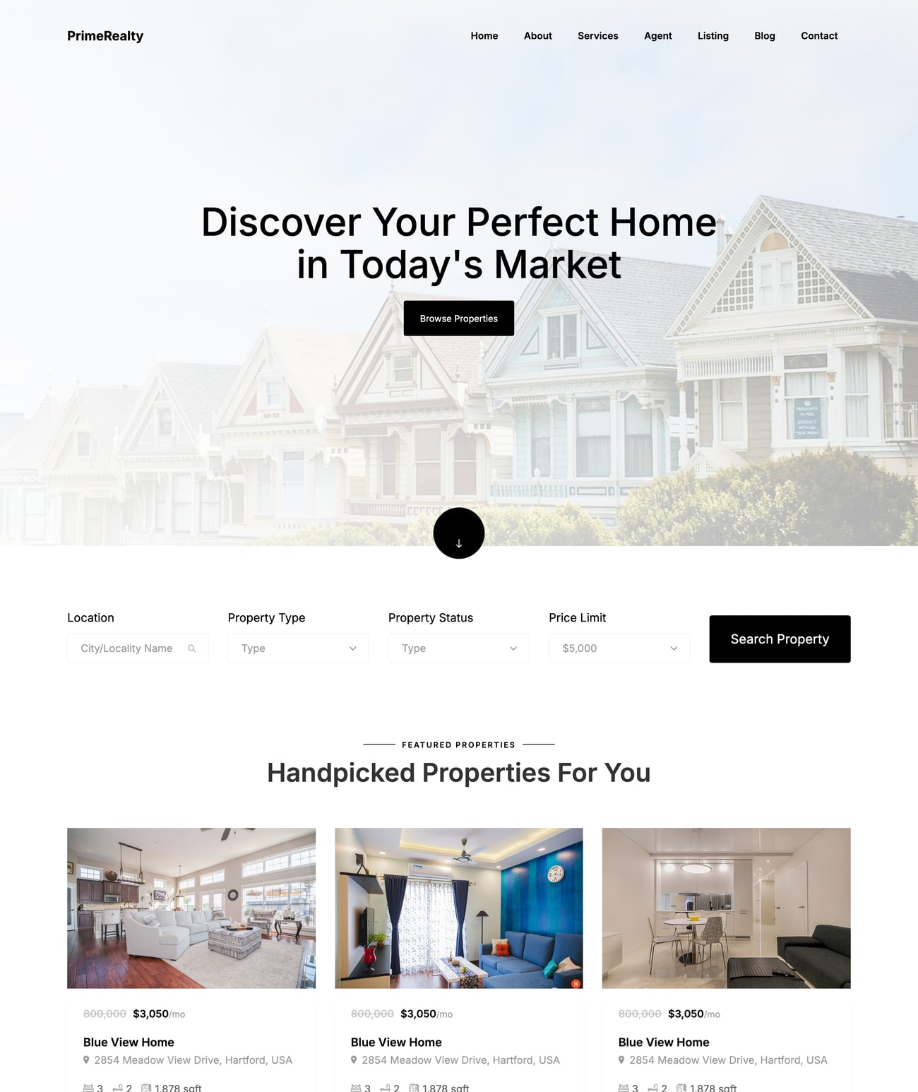 Prime Realty Group real estate website